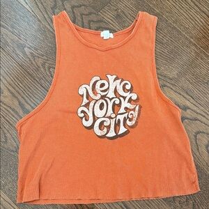 Garage Orange New York City Crop Top